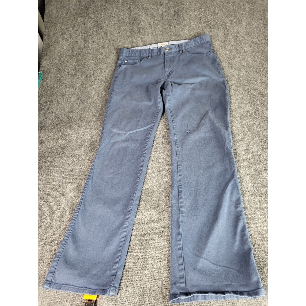 Peter Millar Pants Mens Size 35 Blue Five Pocket Chino Golf Sportswear Preppy